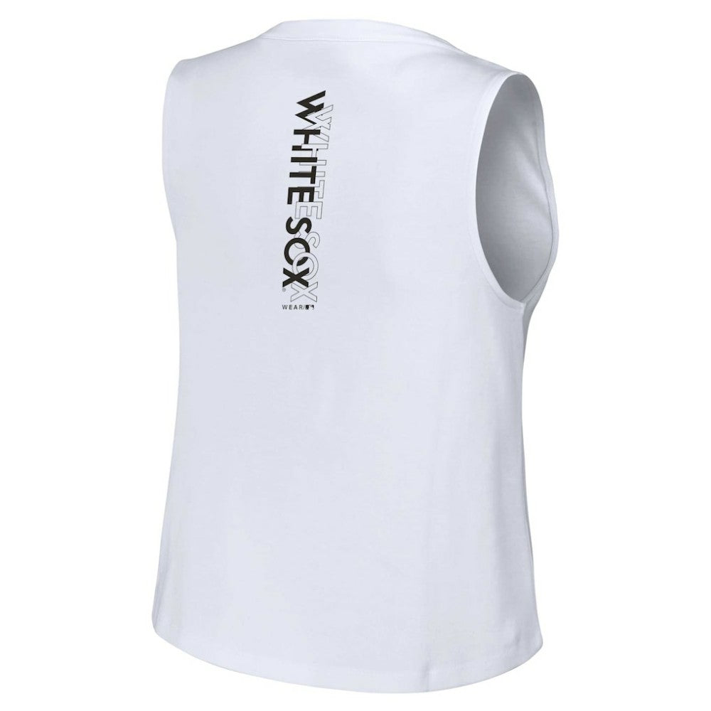 Chicago White Sox WEAR by Erin Andrews Women's Lace-Up Tank Top for sale