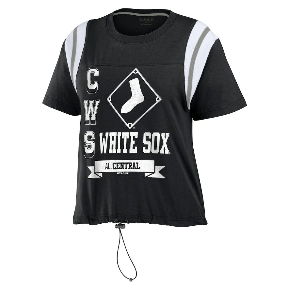 Chicago White Sox WEAR by Erin Andrews Women's Cinched Colorblock T-Shirt Discount