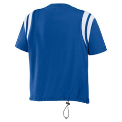 Los Angeles Dodgers WEAR by Erin Andrews Women's Cinched Colorblock T-Shirt Outlet