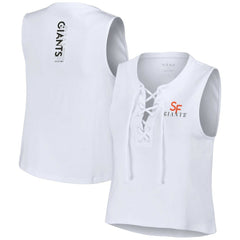 San Francisco Giants WEAR by Erin Andrews Women's Lace-Up Tank Top Sale