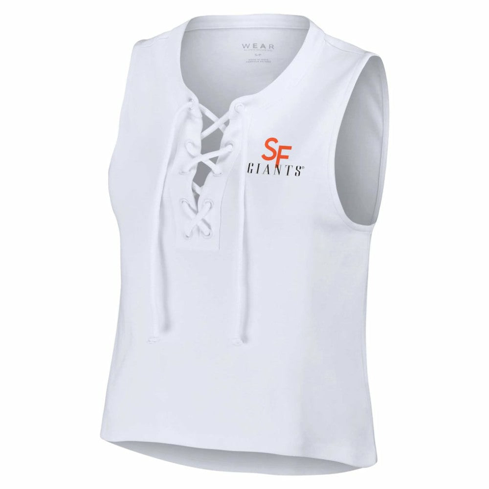 San Francisco Giants WEAR by Erin Andrews Women's Lace-Up Tank Top Sale