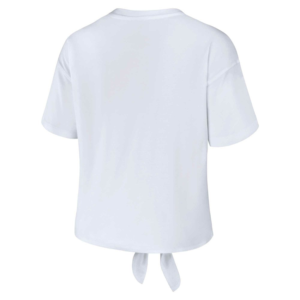 Minnesota Twins WEAR by Erin Andrews Women's Front Tie T-Shirt Sale