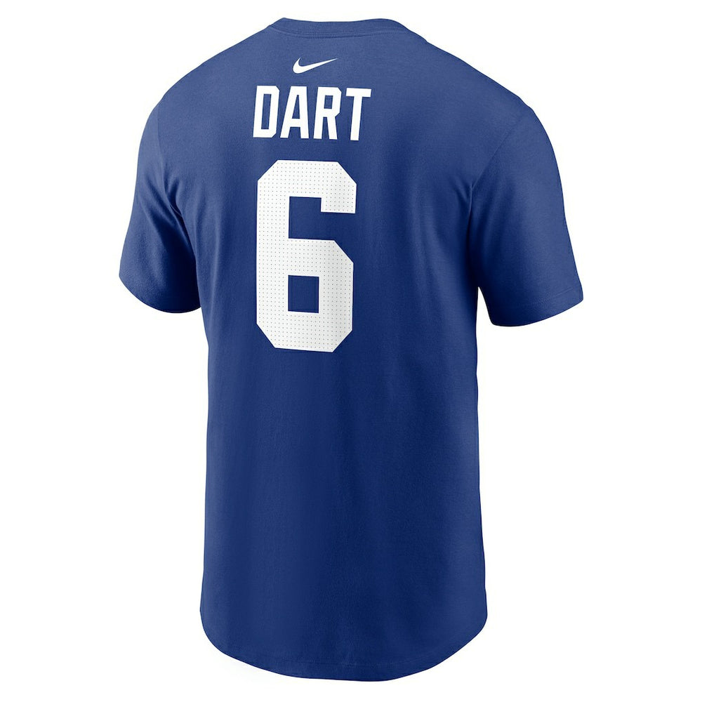 Jaxson Dart New York Giants Name & Number T-Shirt - Royal - Nike