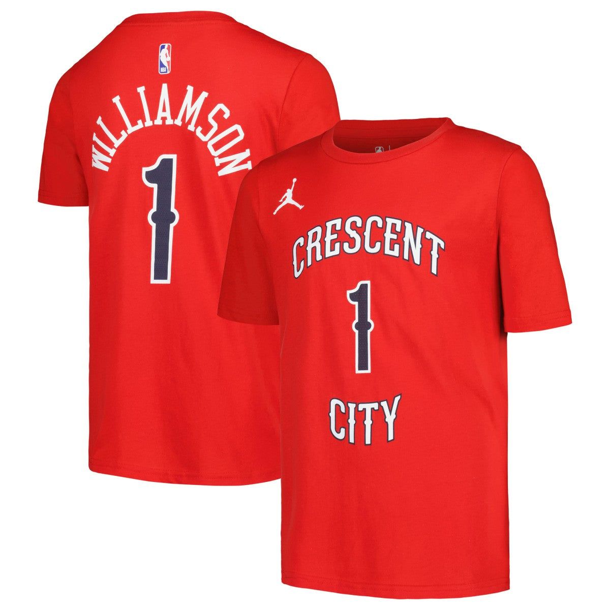 Zion Williamson New Orleans Pelicans Jordan Brand Youth Name & Number Statement T-Shirt Red