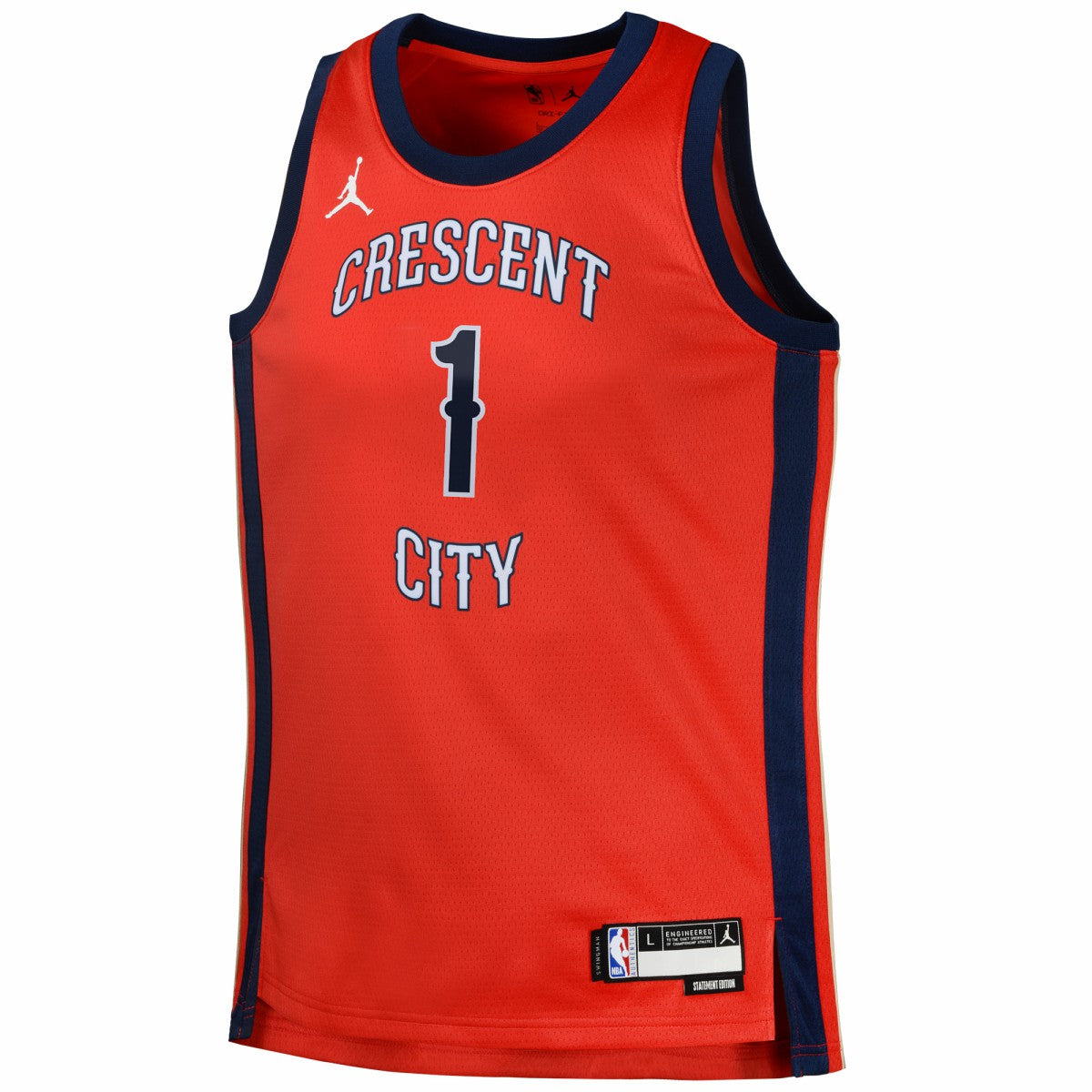 Zion Williamson New Orleans Pelicans Jordan Brand Swingman Jersey Statement Red