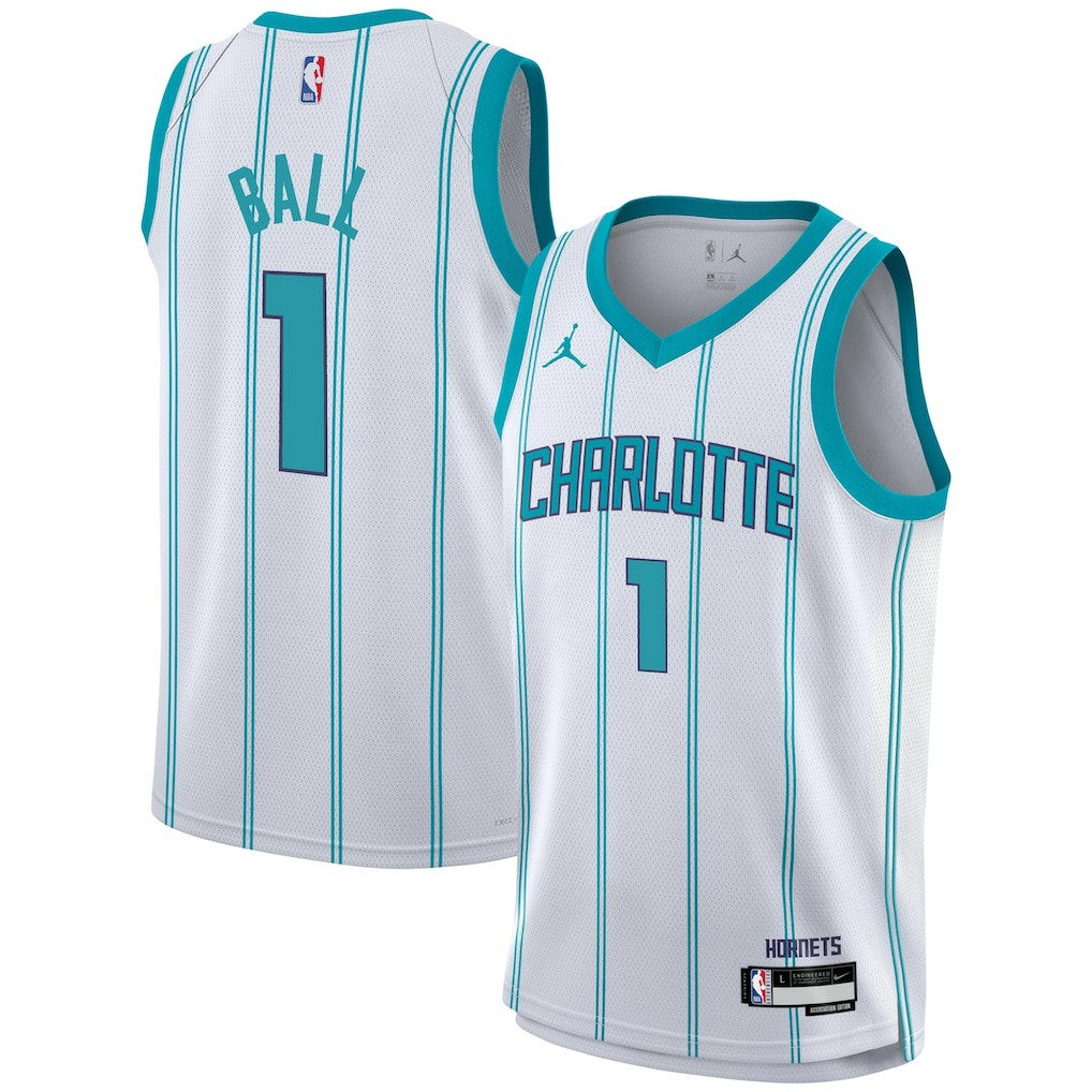 Nike LaMelo Ball Charlotte Hornets Youth Swingman Jersey Association Edition White
