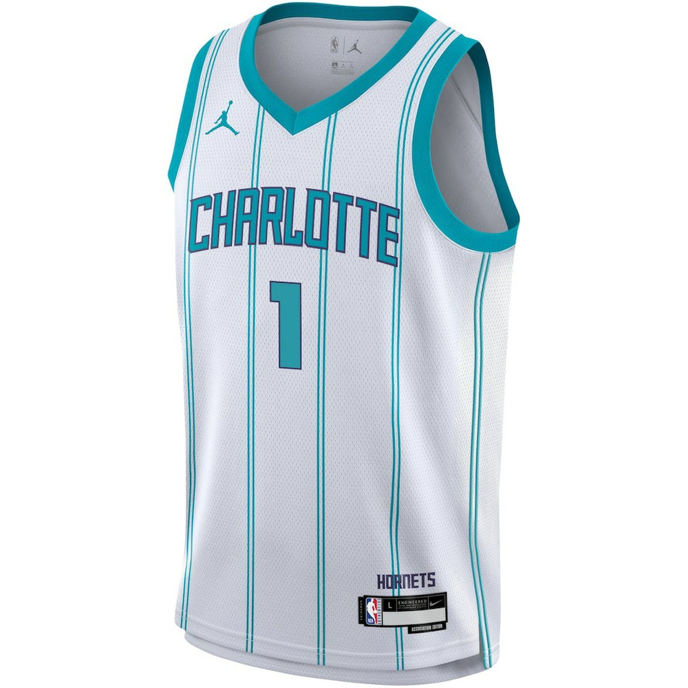 Nike LaMelo Ball Charlotte Hornets Youth Swingman Jersey Association Edition White