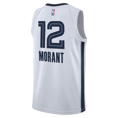 Nike Ja Morant Memphis Grizzlies Youth Swingman Jersey Association Edition White