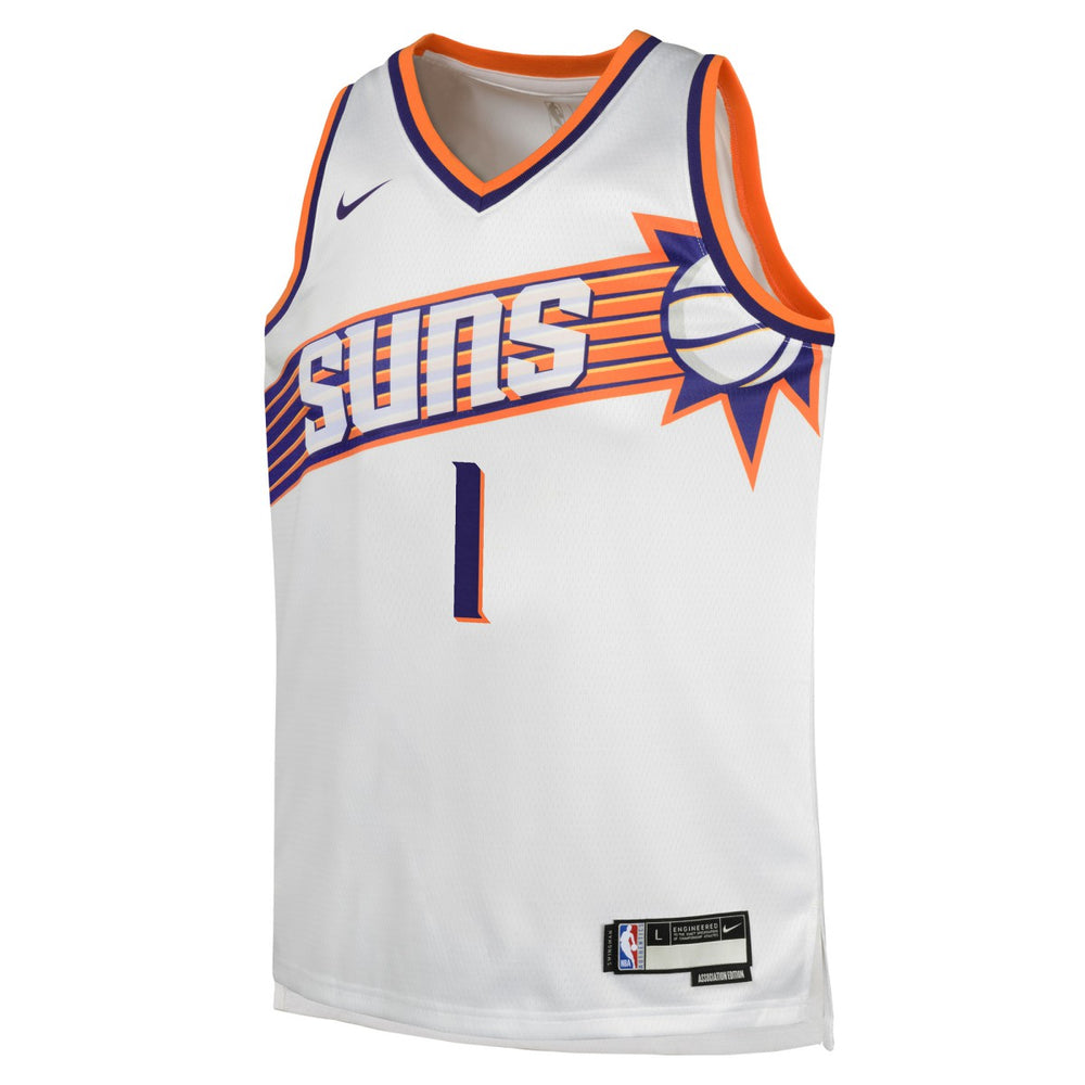 Nike Devin Booker Phoenix Suns Youth Swingman Jersey Association Edition White