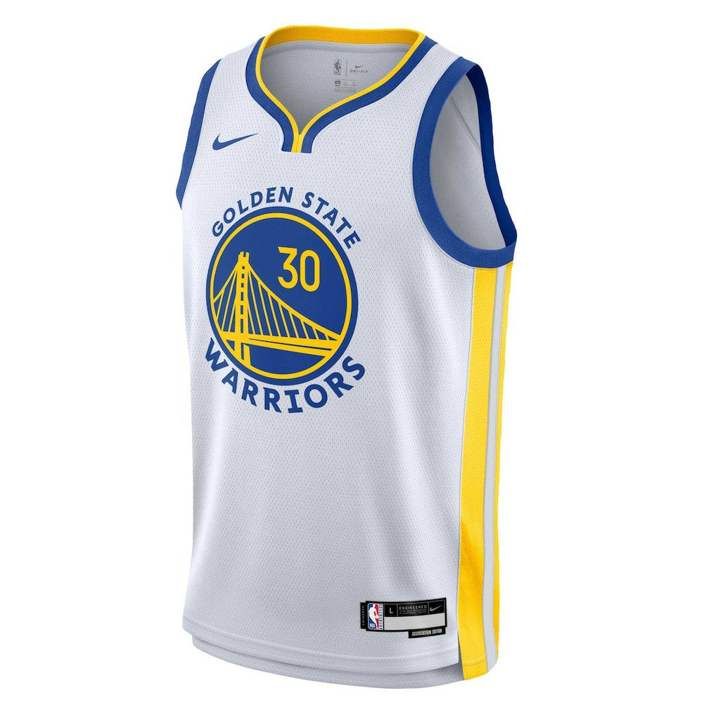 Nike Stephen Curry Golden State Warriors Youth Swingman Jersey Association Editi- White