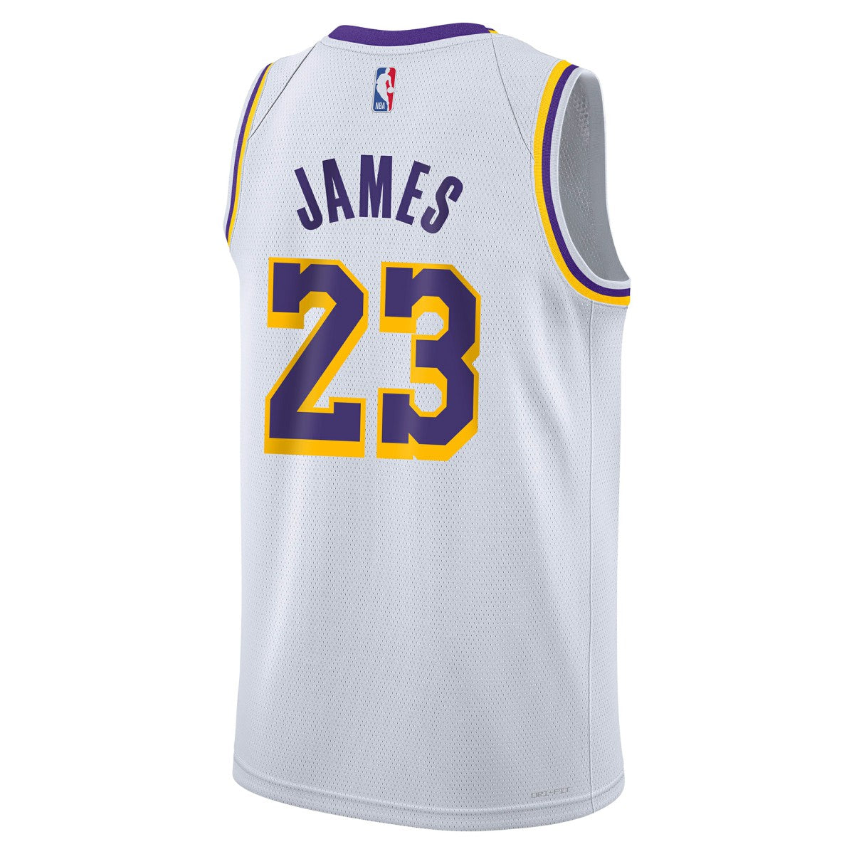 Nike LeBron James Los Angeles Lakers Youth Swingman Jersey Association Edition White