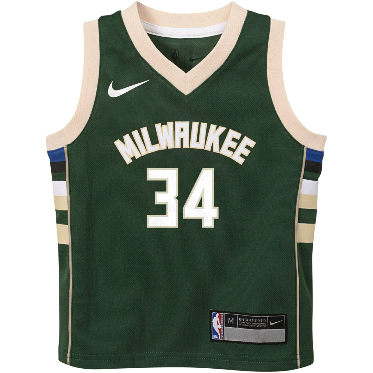 Nike Giannis Antetokounmpo Milwaukee Bucks Preschool Swingman Player Jersey Icon Edition Hunter Green