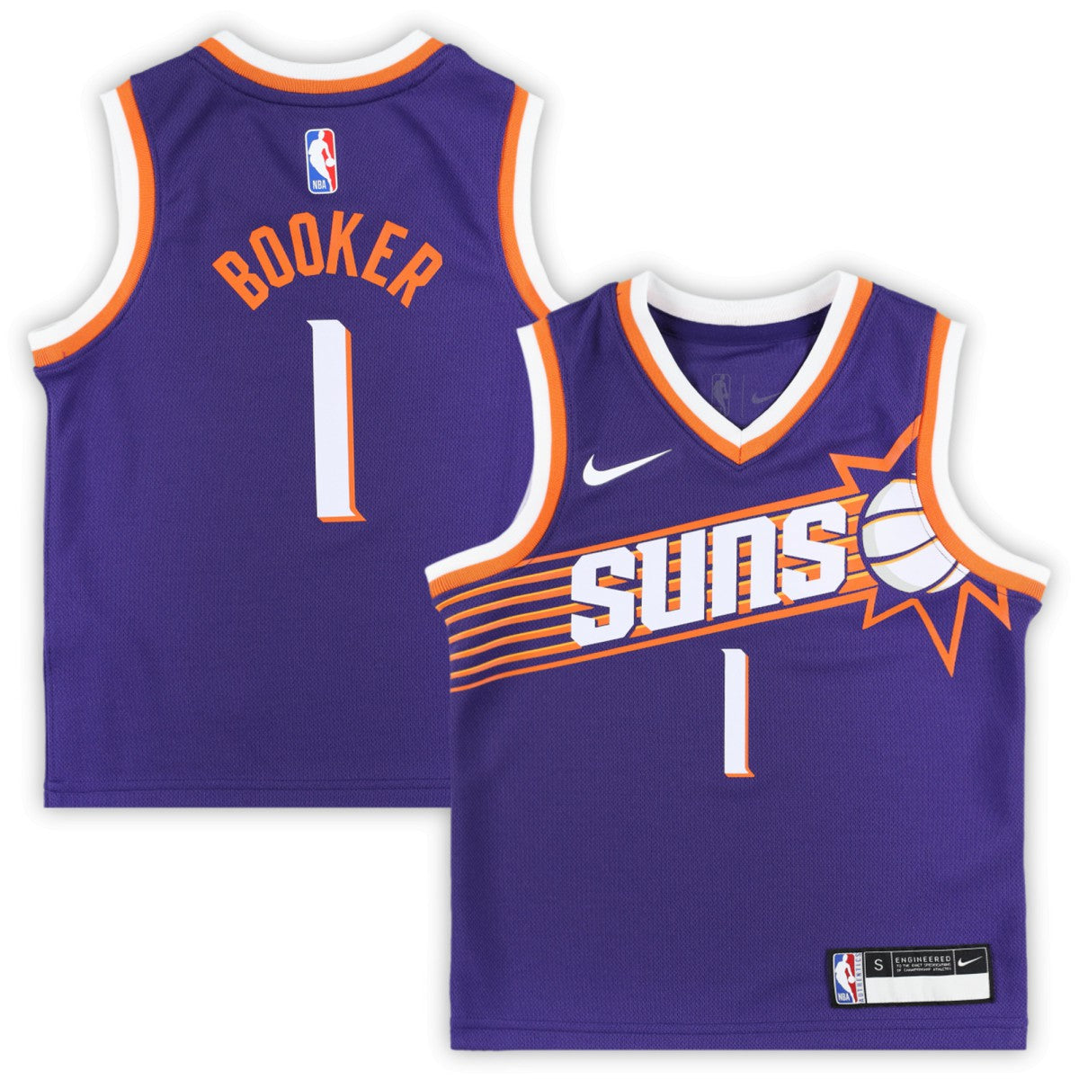 Nike Devin Booker Phoenix Suns Preschool Swingman Player Jersey Icon Edition Purple