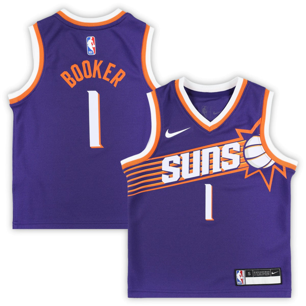 Nike Devin Booker Phoenix Suns Preschool Swingman Player Jersey Icon Edition Purple