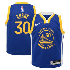 Nike Stephen Curry Golden State Warriors Preschool Dri-FIT Swingman Player Jersey Icon Editi- Royal