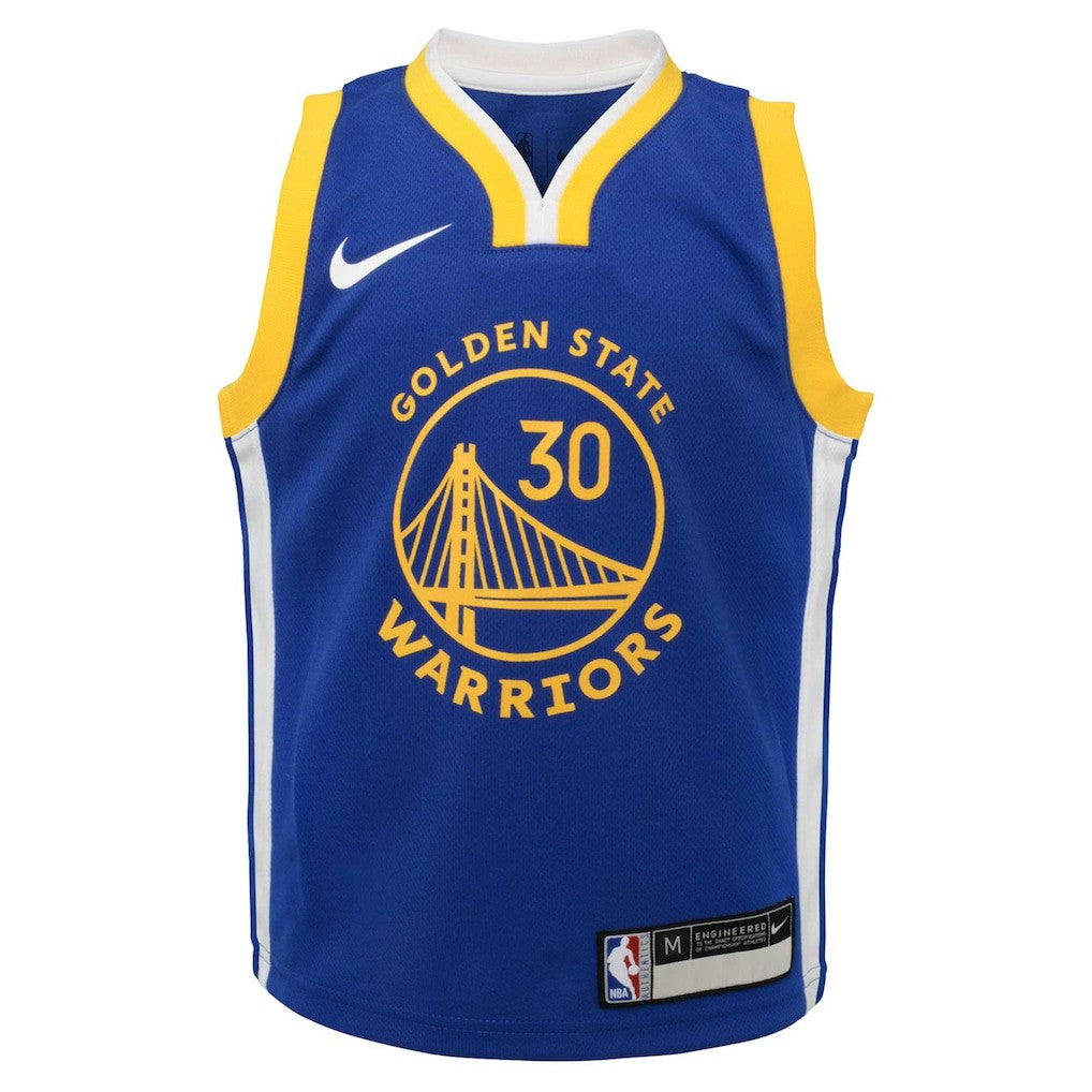 Nike Stephen Curry Golden State Warriors Preschool Dri-FIT Swingman Player Jersey Icon Editi- Royal