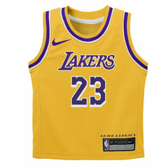 Nike LeBron James Los Angeles Lakers Preschool Dri-FIT Swingman Player Jersey Icon Edition Gold