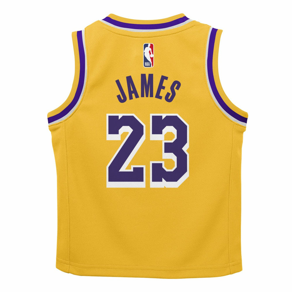 Nike LeBron James Los Angeles Lakers Preschool Dri-FIT Swingman Player Jersey Icon Edition Gold