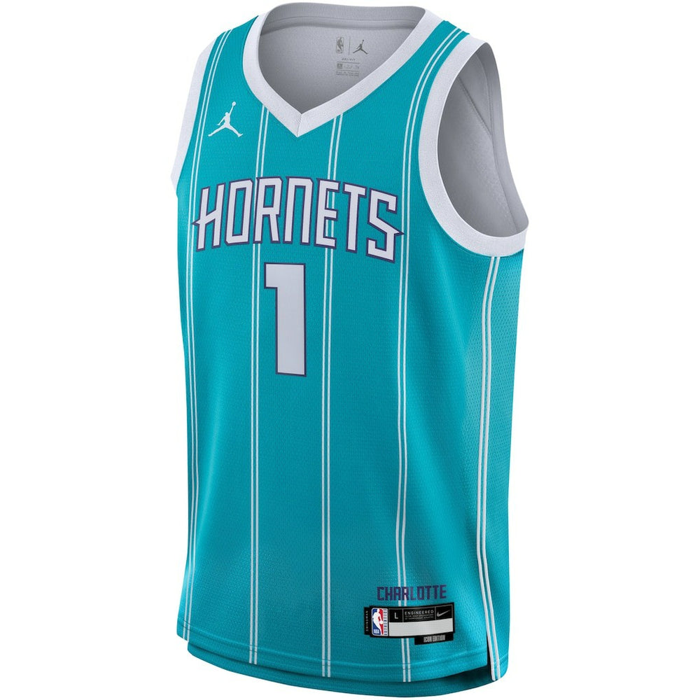 Nike LaMelo Ball Charlotte Hornets Youth Swingman Jersey Icon Edition Teal