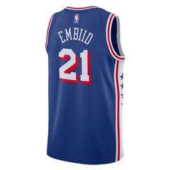 Nike Joel Embiid Philadelphia 76ers Youth Swingman Jersey Icon Edition Royal