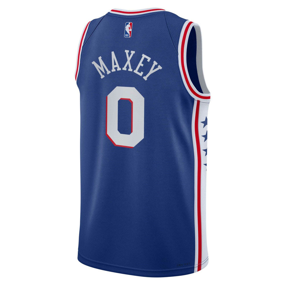 Nike Tyrese Maxey Philadelphia 76ers Youth Swingman Jersey Icon Edition Royal
