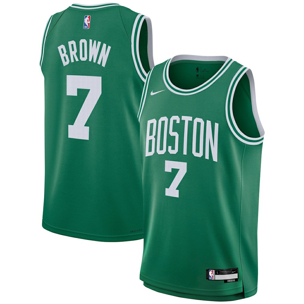 Nike Jaylen Brown Boston Celtics Youth Swingman Jersey Icon Edition Kelly Green