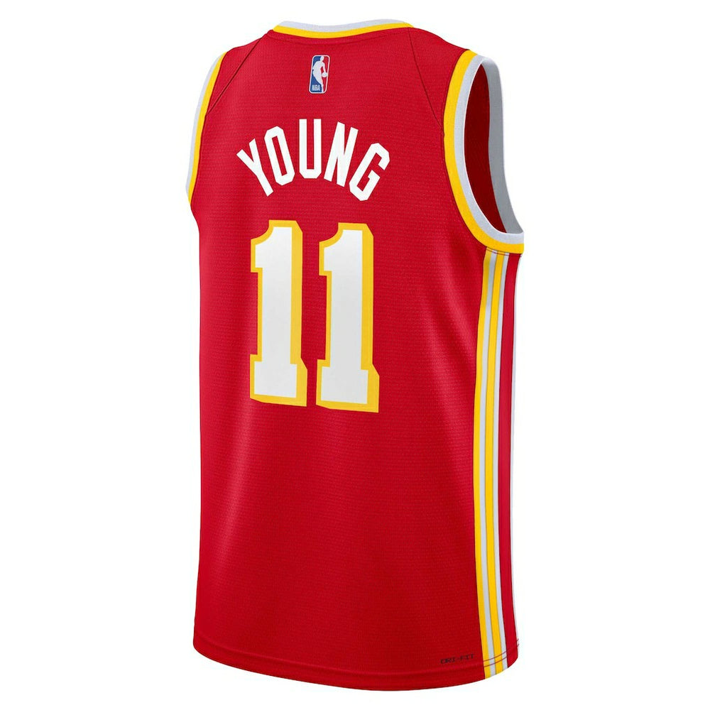 Nike Trae Young Atlanta Hawks Youth Swingman Jersey Icon Edition Red