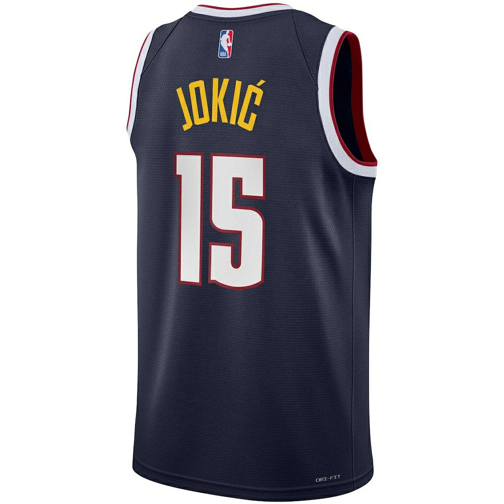 Nike Nikola Jokic Denver Nuggets Youth Swingman Jersey Icon Editi- Navy