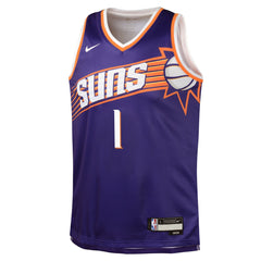 Nike Devin Booker Phoenix Suns Youth Swingman Jersey Icon Edition Purple