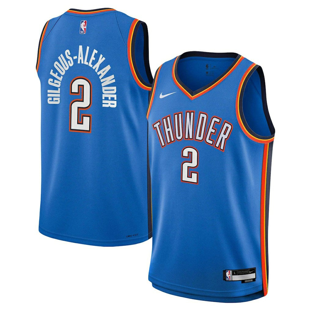 Nike Shai Gilgeous-Alexander Oklahoma City Thunder Youth Swingman Jersey Icon Editi- Blue