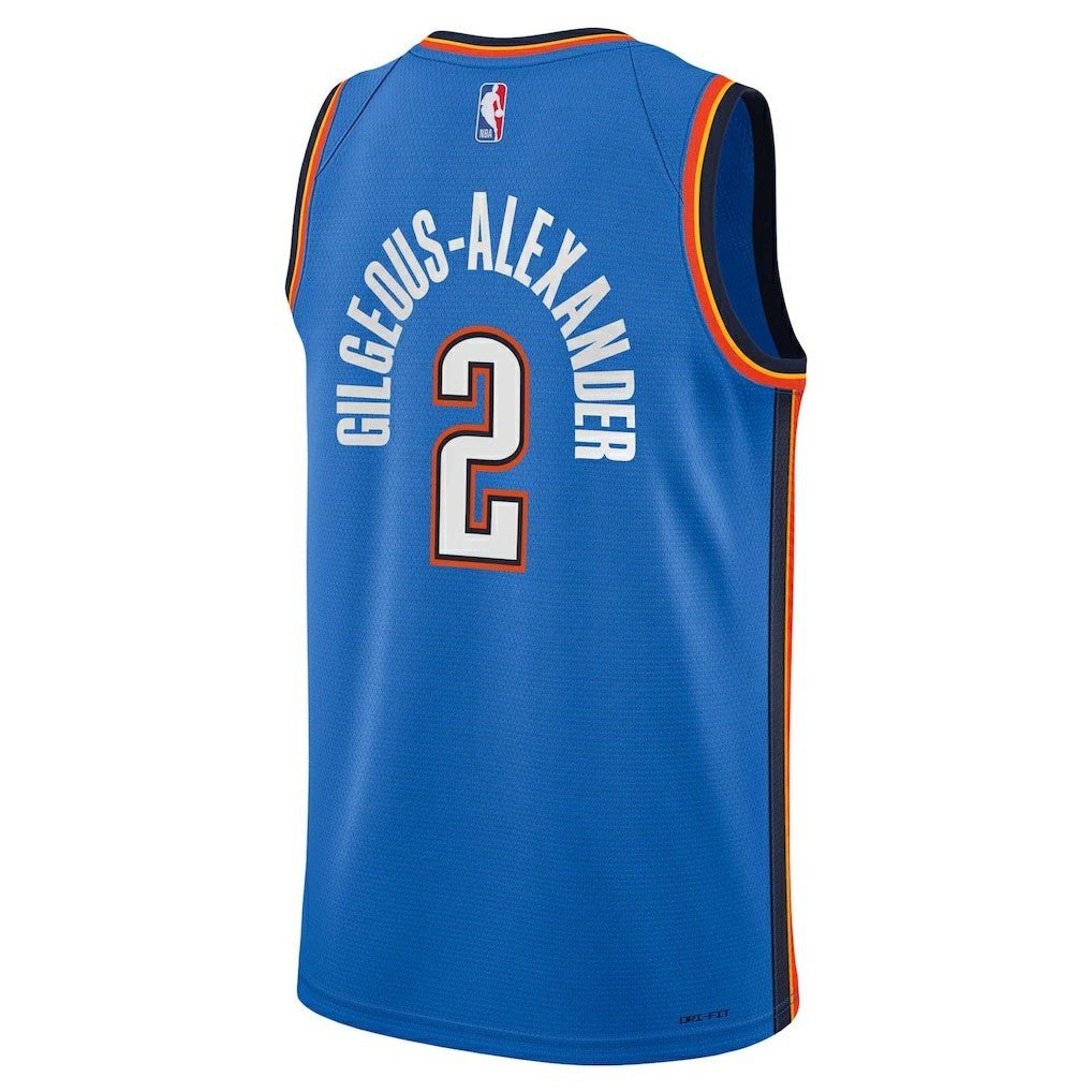 Nike Shai Gilgeous-Alexander Oklahoma City Thunder Youth Swingman Jersey Icon Editi- Blue