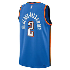 Nike Shai Gilgeous-Alexander Oklahoma City Thunder Youth Swingman Jersey Icon Editi- Blue