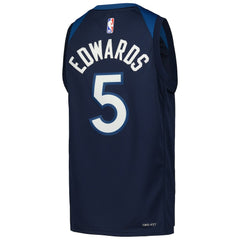 Nike Anthony Edwards Minnesota Timberwolves Youth Swingman Jersey Icon Edition Navy