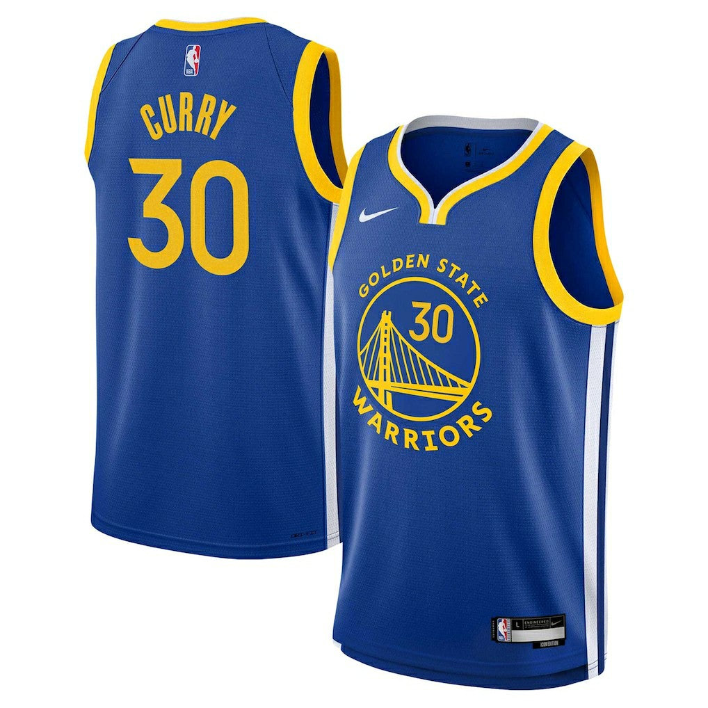 Nike Stephen Curry Golden State Warriors Youth Swingman Jersey Icon Editi- Royal