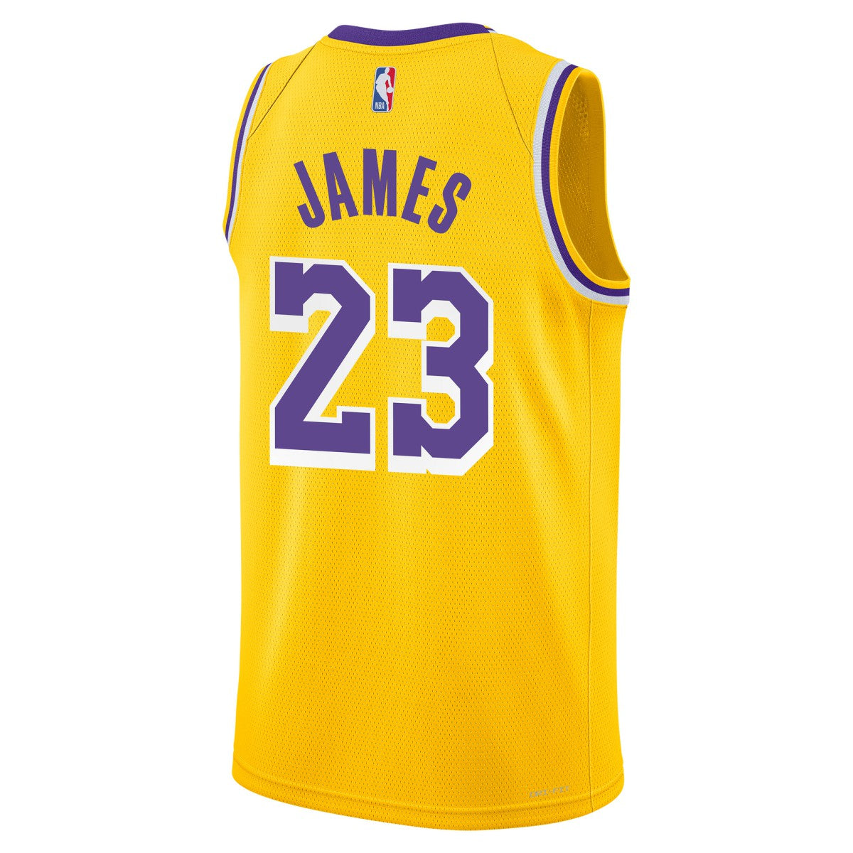 Nike LeBron James Los Angeles Lakers Youth Swingman Jersey Icon Edition Gold