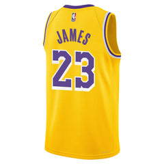 Nike LeBron James Los Angeles Lakers Youth Swingman Jersey Icon Edition Gold