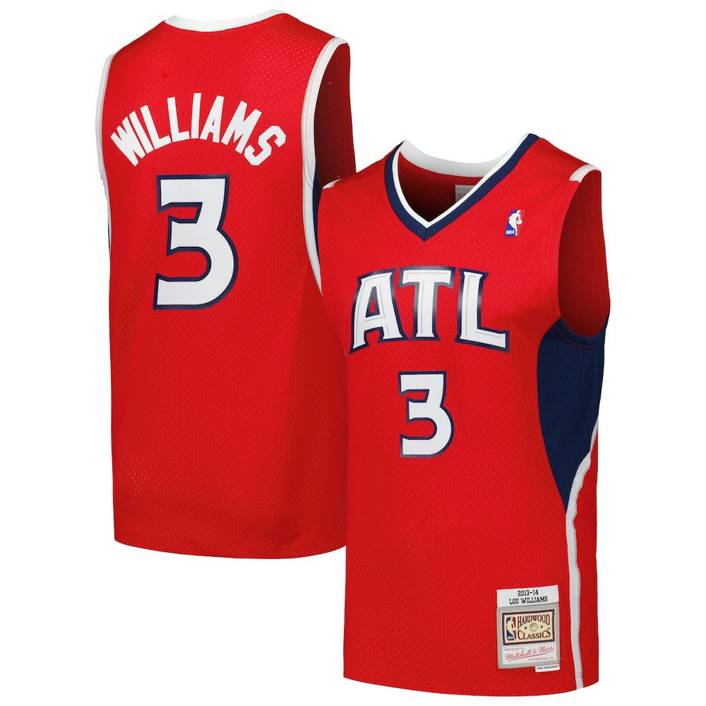 Mitchell & Ness Lou Williams Atlanta Hawks 2013/14 Hardwood Classics Swingman Jersey Red
