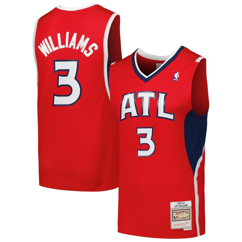 Mitchell & Ness Lou Williams Atlanta Hawks 2013/14 Hardwood Classics Swingman Jersey Red