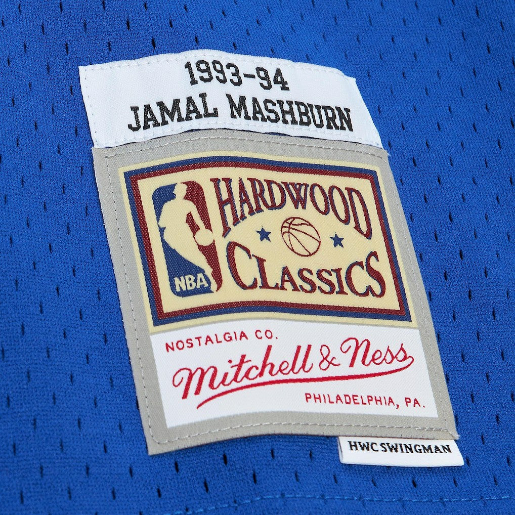 Mitchell & Ness Jamal Mashburn Dallas Mavericks 1993/94 Hardwood Classics Swingman Jersey Blue