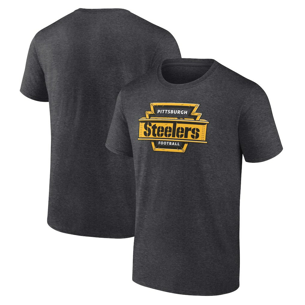 Pittsburgh Steelers Hometown Collection Hot Route T-Shirt - Charcoal - NFL