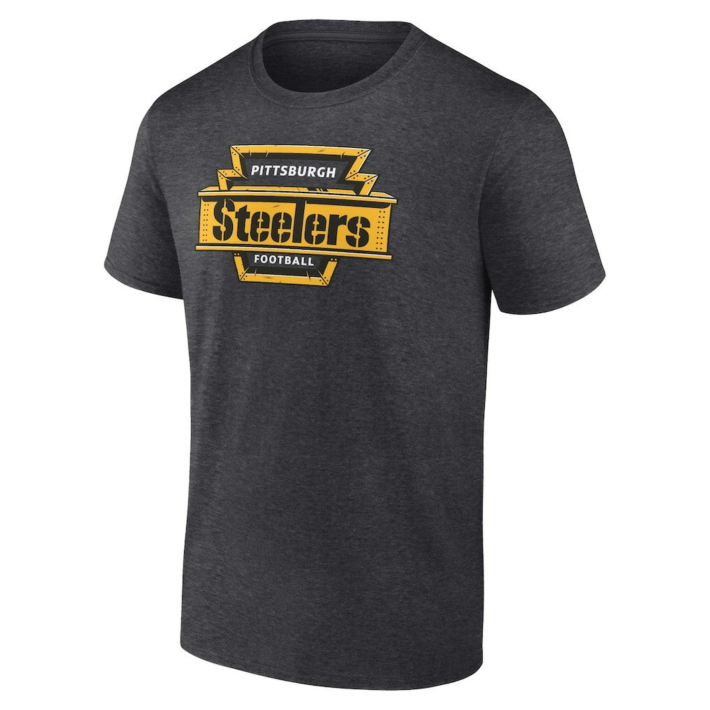 Pittsburgh Steelers Hometown Collection Hot Route T-Shirt - Charcoal - NFL