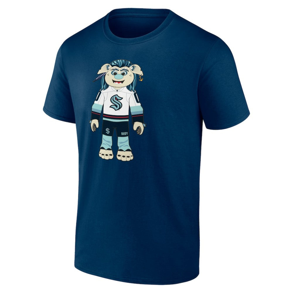 Seattle Kraken Mascot Buoy T-Shirt - Deep Sea Blue | NHL sale