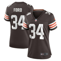 Jerome Ford Cleveland Browns Women's Game Player Jersey - Brown - Nike