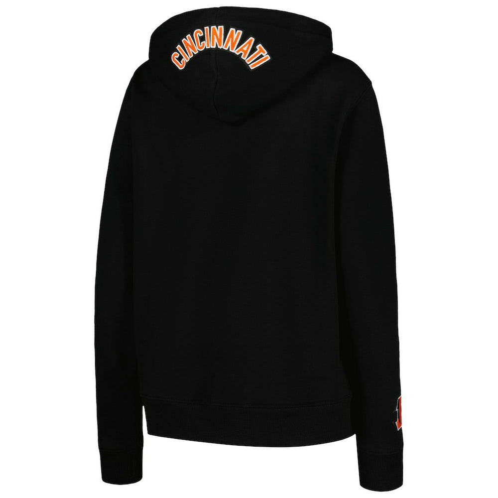 Cincinnati Bengals Pro Standard Women's Animal Print Fleece Pullover Hoodie - Black - NFL
