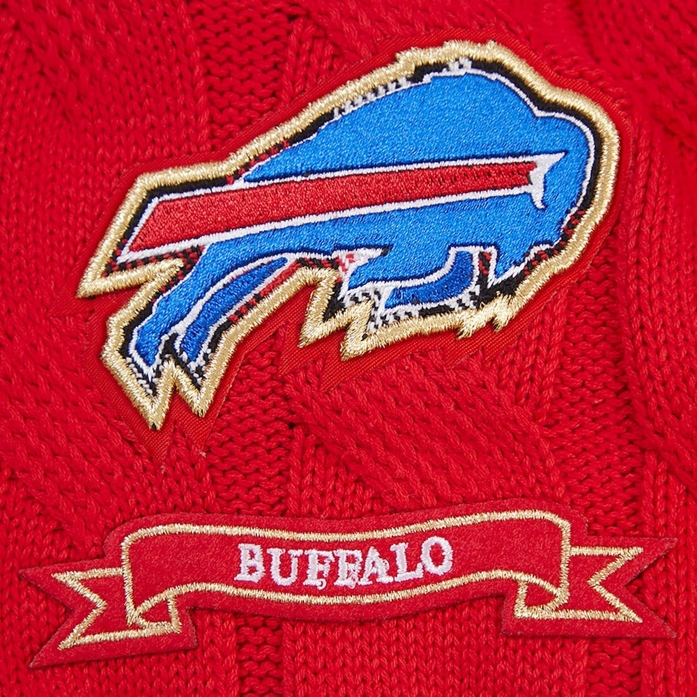 Buffalo Bills Pro Standard Women's Prep V-Neck Pullover Sweater - Red - NFL