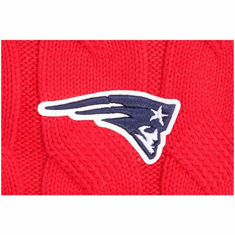 New England Patriots Pro Standard Women's Prep V-Neck Pullover Sweater - Red - NFL