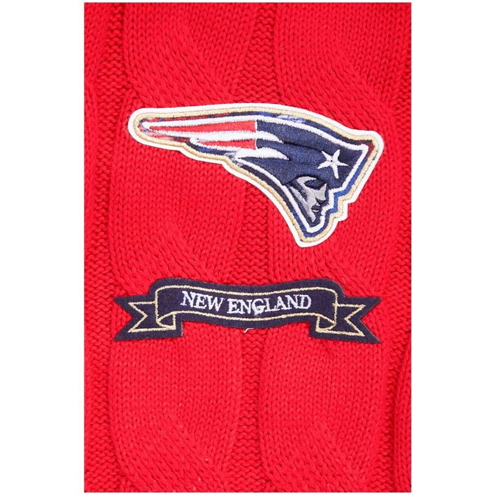 New England Patriots Pro Standard Women's Prep V-Neck Pullover Sweater - Red - NFL
