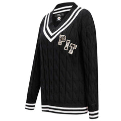Pittsburgh Steelers Pro Standard Women's Prep V-Neck Pullover Sweater - Black - NFL