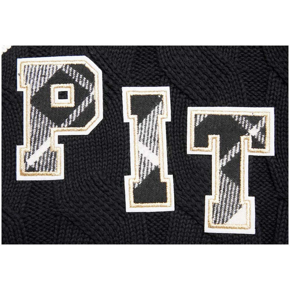 Pittsburgh Steelers Pro Standard Women's Prep V-Neck Pullover Sweater - Black - NFL