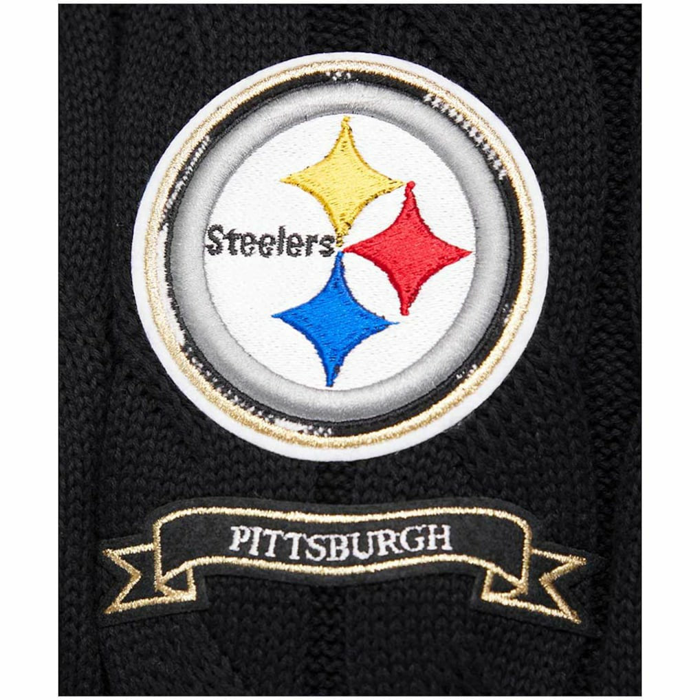 Pittsburgh Steelers Pro Standard Women's Prep V-Neck Pullover Sweater - Black - NFL